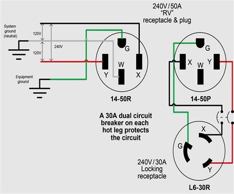 4 prong outlet wiring diagram 